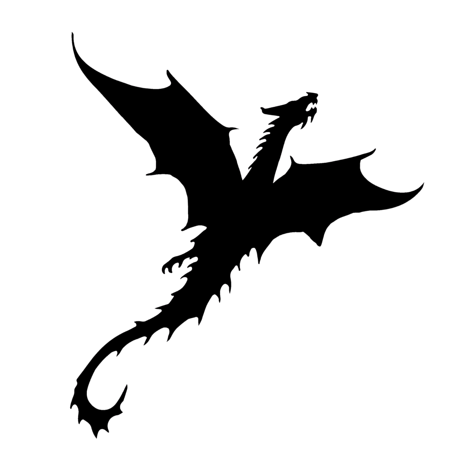 Dragon over lightening